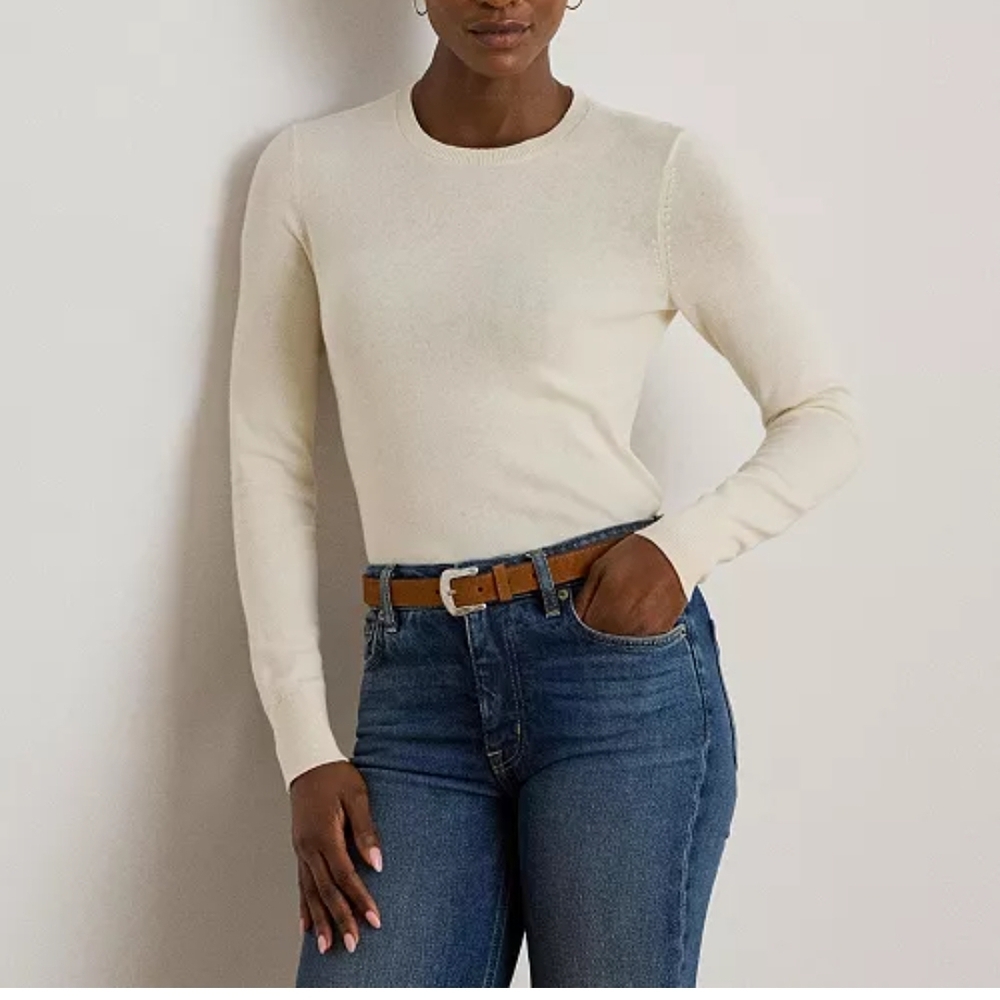 Lauren Ralph Lauren Cream Sweater